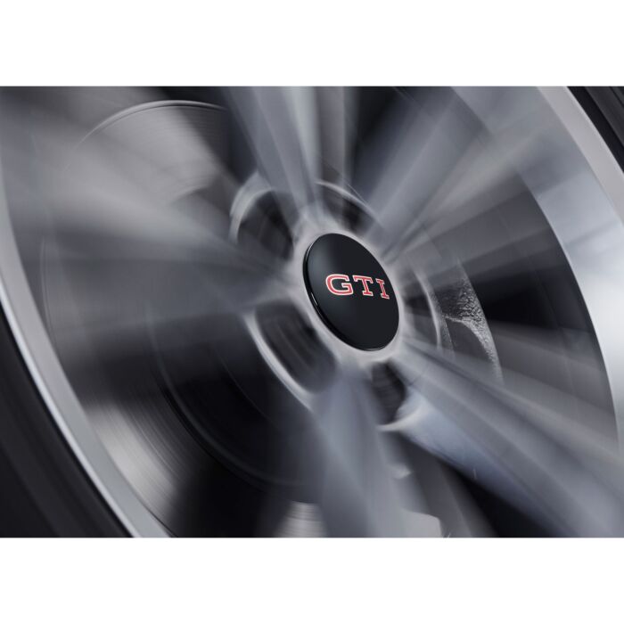 VW GTI dynamische Nabenkappen Nabendeckel stehendes GTI Logo 000071213E