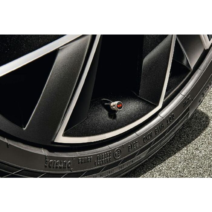 Skoda Ventilkappen Motorsport Zierventilkappen für Felgen in rot (4 Stück) 000071215G