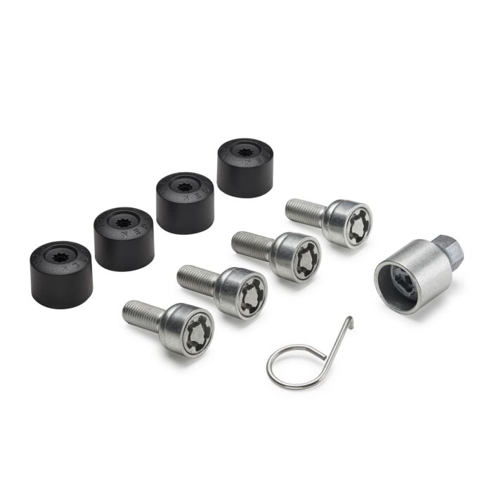 VW Radsicherungs Satz 000071597D Diebstahlschutz Radschraubenschloss Sicherung Original