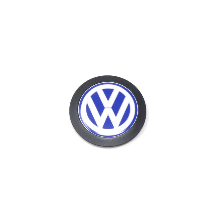 Original VW Emblem für Motorabdeckung 038103940F Logo Abdeckung Blau Weiß 90mm Zeichen Motorraum