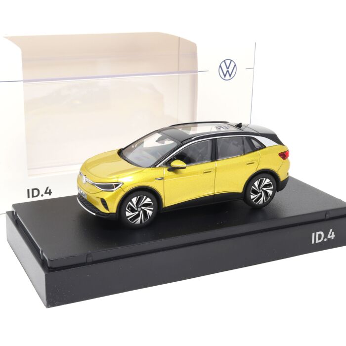 VW ID.4 1:43 Honey Yellow Modellauto 11A099300 B1W Miniatur Norev ID 4 Gelb Original