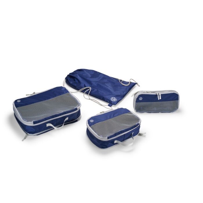 VW Gepäcktaschen Set Blau Taschen 4 teilig 1H2087308