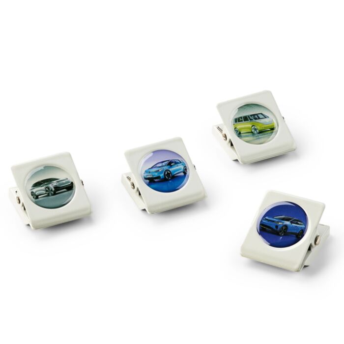 VW Magnetset ID Familie Metall Magneten Magnet 4 Teilig 1H2087703C