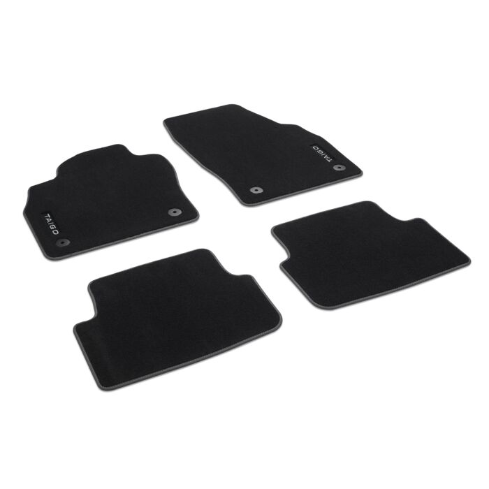 VW Taigo Premium Textilfussmatten Velours Fussmatten Satz Vorn + Hinten Fußmatte 2G7061270WGK 2G7061270 WGK