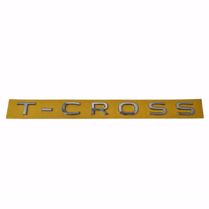 VW T-Cross Schriftzug Chrom Emblem Logo Heckklappe Hinten 2GM853687A 2ZZ