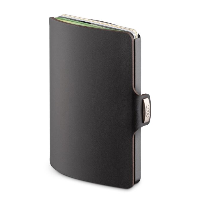 Audi I-CLIP schwarz Karten Etui Geldbörse Wallet 3152401300