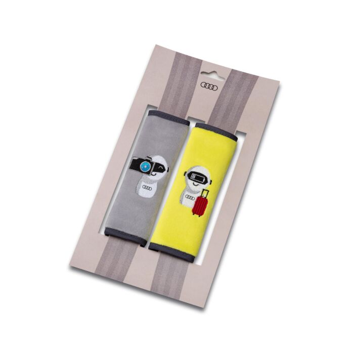 Audi Gurtpolster Kindersitz ADUI Kinder gelb grau 3202300500