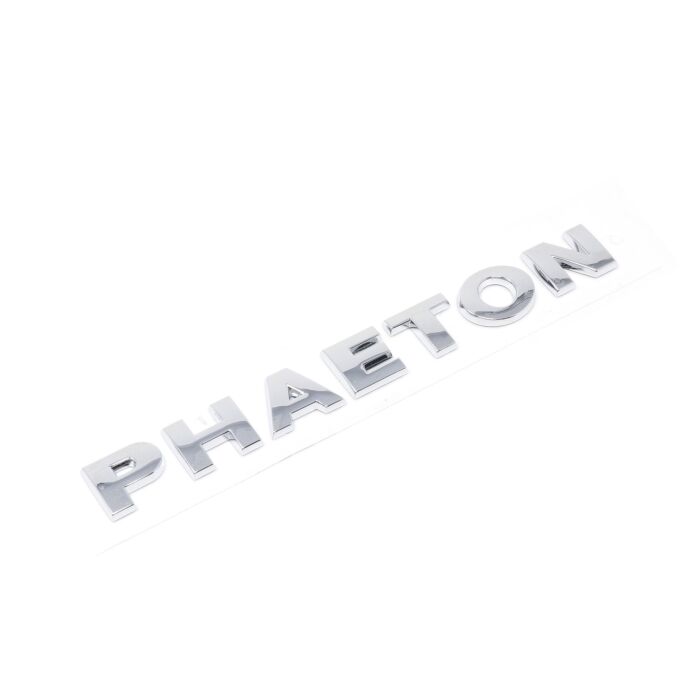 PHAETON Schriftzug Heckklappe chrom hinten Original VW Phaeton 3D0853687A