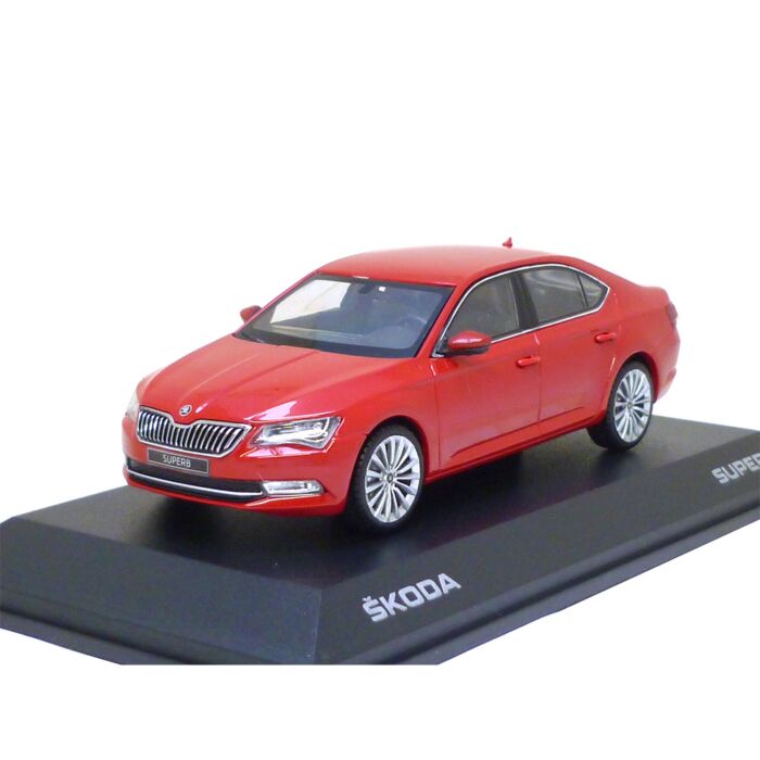 Skoda Superb 1:43 Corrida Rot 3V0099300 F3K Modellauto Miniatur