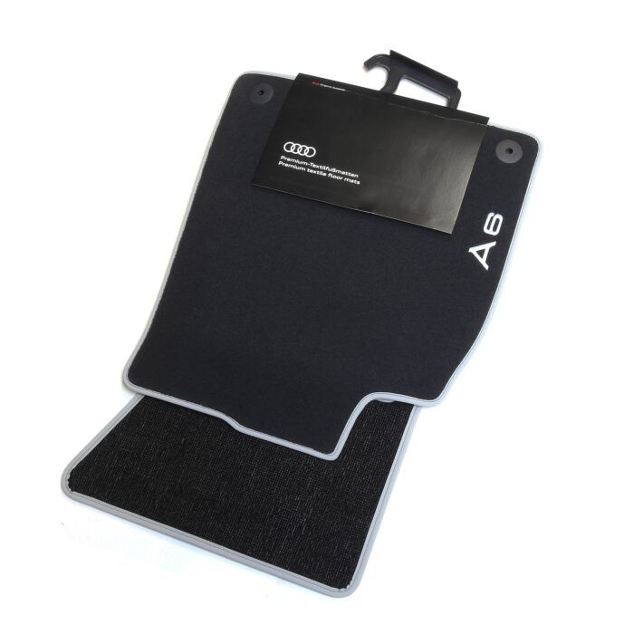 Audi A6 Textilfußmatten Premium 2 tlg. 4G1061275 MNO Velours Stoffmatten vorn