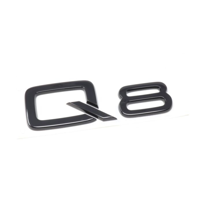Audi Q8 Schriftzug Schwarz Emblem Logo Hinten Heckklappe 4M8071803 Schwarz Original Modellbezeichnung