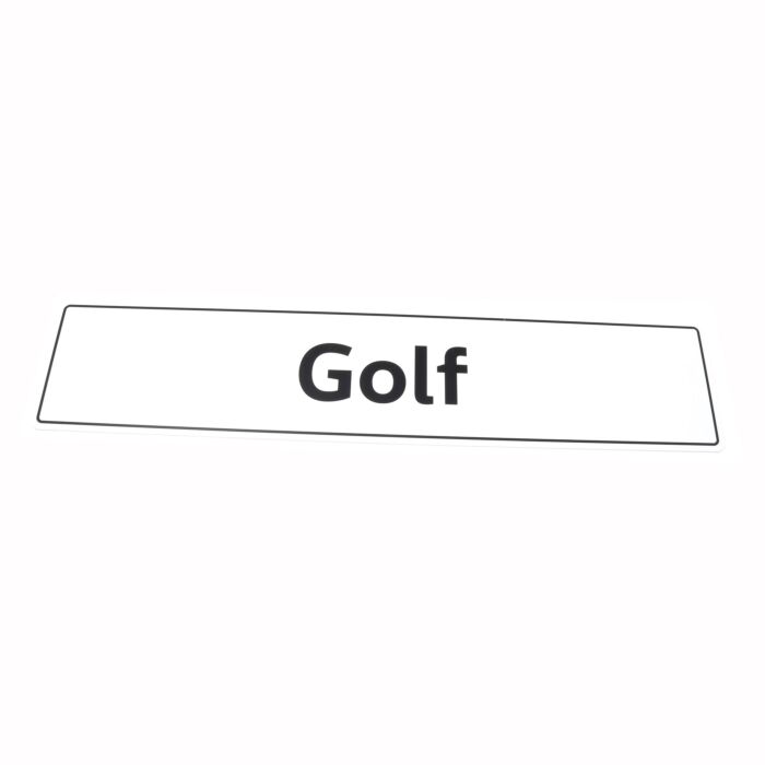 GOLF Kennzeichen Schild 51,8 x 11cm selbstklebend Original VW 5K0071801F
