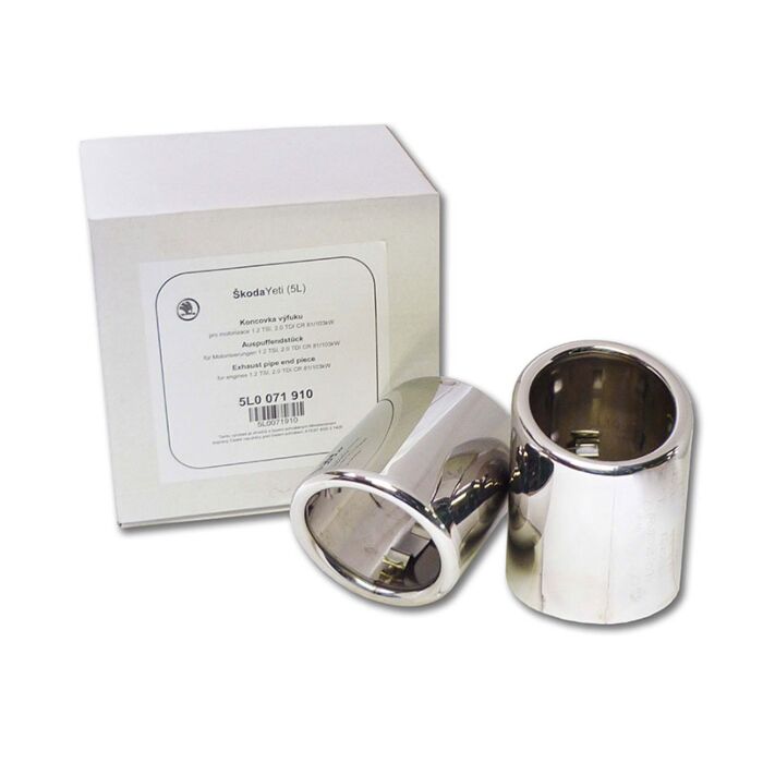 Skoda Original Yeti 5L Chrom Endrohrblenden