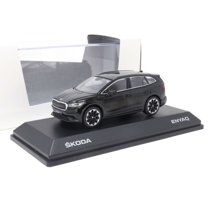 Skoda Enyaq iV 1:43 Magic Black 5LA099300 F9R Modellauto Miniatur Schwarz 1/43 Original