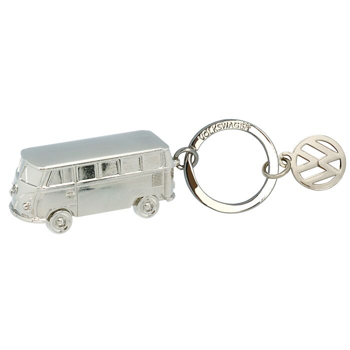 VW BULLI T1 SCHLÜSSELANHÄNGER - 3D SILBER Anhänger Key Ring 68252-000