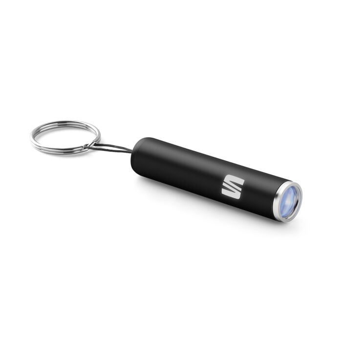 Seat Mini Taschenlampe Schwarz Schlüsselanhänger Anhänger 6H1069690 KAA