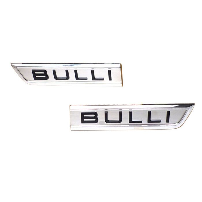 VW Original T6 Transporter Schriftzug Bulli Emblem Logo Aluminium matt Set