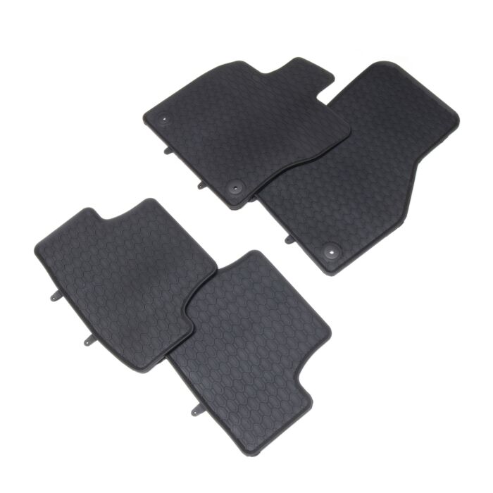 Gummifussmatten Satz VW T-Roc vorn hinten Gummimatten Fußmatte Matten Gummi 887/4C Geyer&Hosaja 