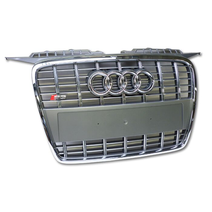Audi Original S3 8P Kühlergrill Frontrgrill Chrom Platiniumgrau A3 Nachrüstung 8P0853651A 1RR