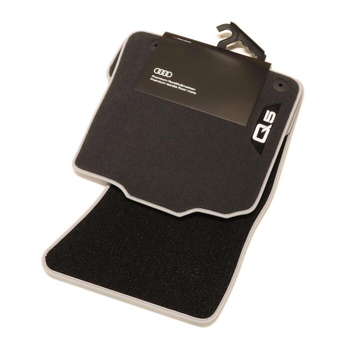 Audi Q5 8R Textilfußmatten Premium 2 tlg. 8R1061275 MNO Velours Stoffmatten vorn Original