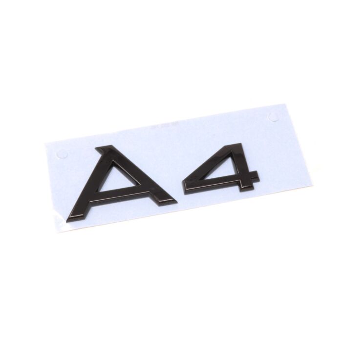 Audi A4 Schriftzug Schwarz Emblem Logo Hinten Heckklappe 8W0853741 T94 Heck Black Edition 8W0071803