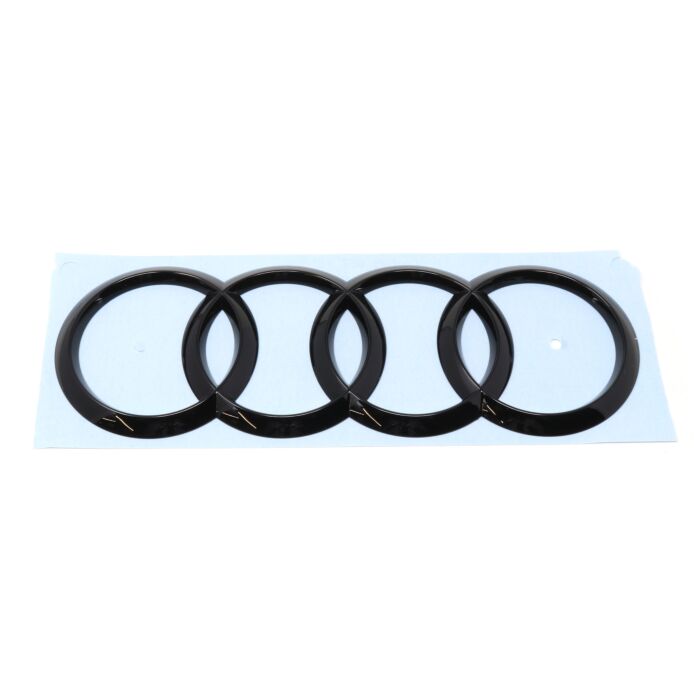 Audi Zeichen Ringe Heckklappe schwarz glänzend Original A4 A6 8W9853742A T94