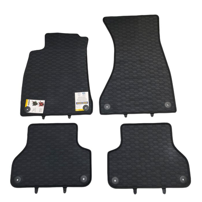 Audi A4 Gummifußmatten Allwettermatten Fußmatten Schwarz 4 tlg. Matten 903/4C
