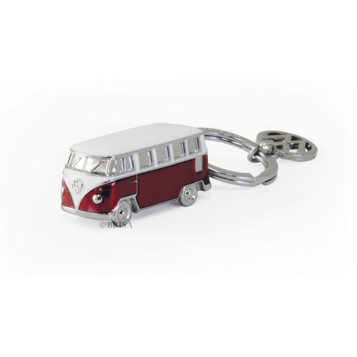 VW BULLI T1 SCHLÜSSELANHÄNGER - 3D ROT Anhänger Key Ring BUKH31