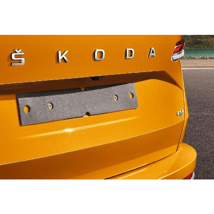 Skoda Unterlage für Kennzeichen 2 er Set Kennzeichenunterlage KEA075004