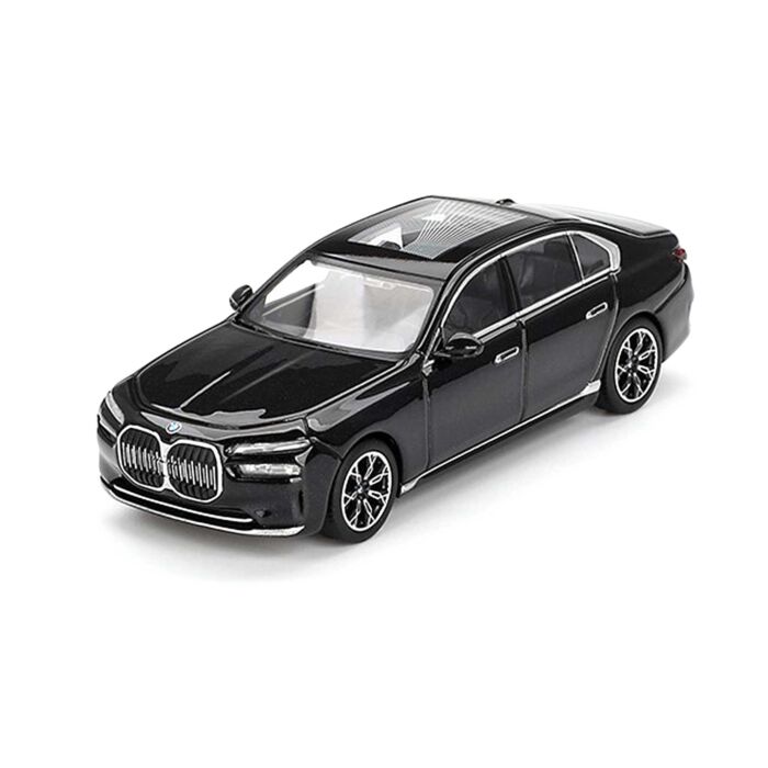 BMW i7 eDrive50 1:64 Modellauto Miniatur 1/64 Saphirschwarz Black MGT00802 Schwarz