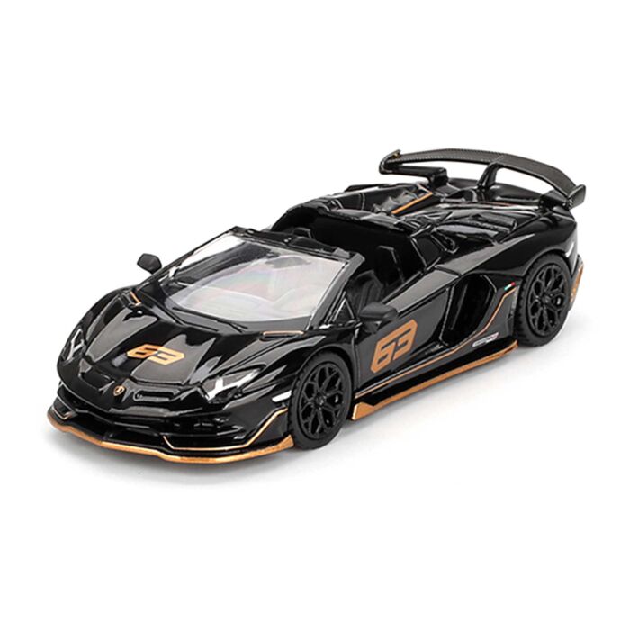Lamborghini Aventador SVJ 63 Roadster 1:64 Modellauto Nero Aldebaran Schwarz 1/64 Miniatur