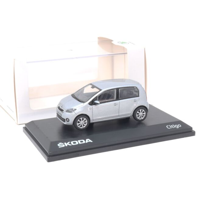 Skoda Citigo 1:43 Modellauto Brillant Silver Miniatur 1/43 Silber MVF25-802