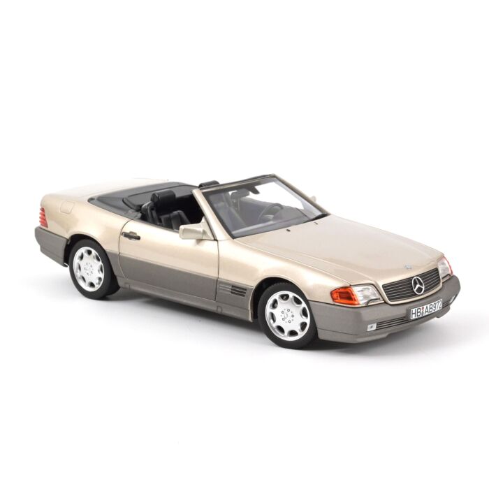 Mercedes Benz 500 SL 1:18 Modellauto Miniatur 1/18 Silver Silber 1989 Norev MB 183719