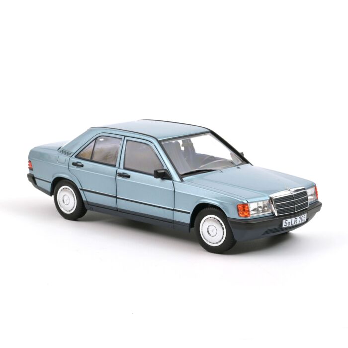 Mercedes Benz 190 E 1:18 Modellauto Miniatur 1/18 Light Blue Norev 183828 Blau Limousine