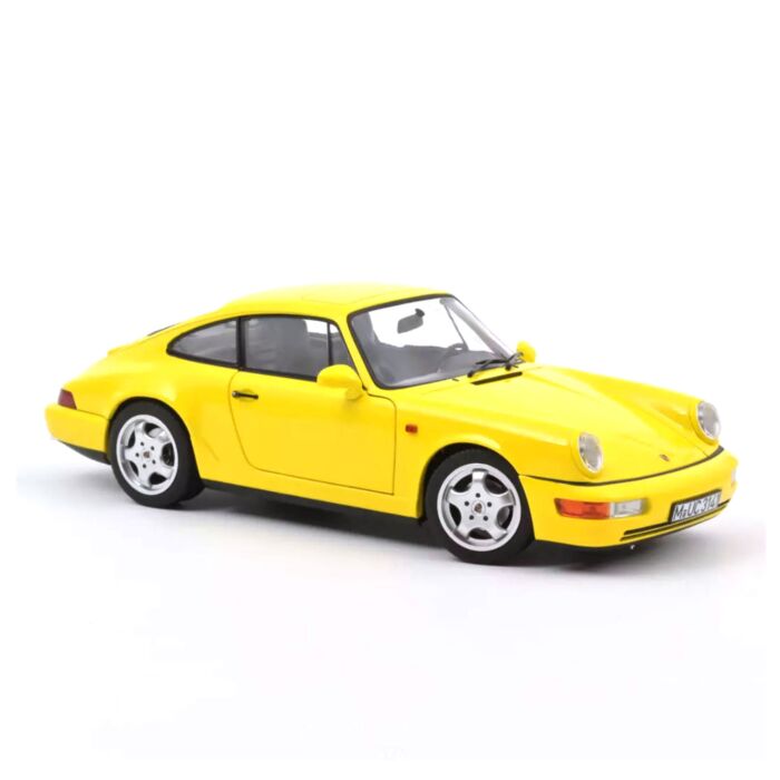 Porsche 911 Carrera 2 1:18 Modellauto Miniatur 1/18 Yellow Gelb 1992 187328 Norev