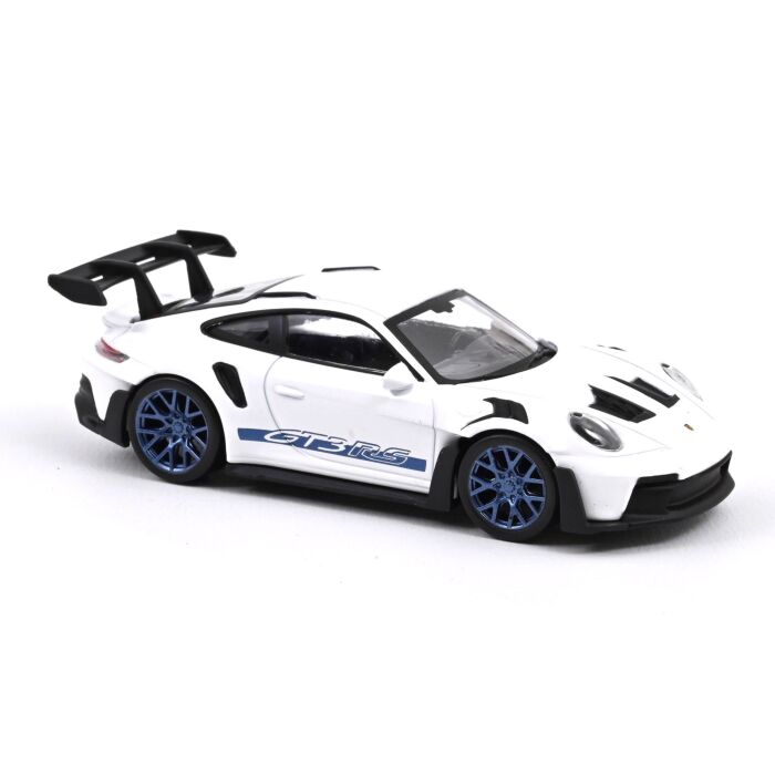 Porsche 911 GT3 RS 1:43 Modellauto Miniatur 1/43 Weiß Blau Norev 750048 Jet Car