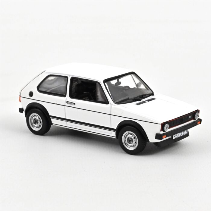 VW Golf 1 GTI 1:43 Modellauto Miniatur 1/43 Norev 1976 Polarweiß White 840048 I MK1 