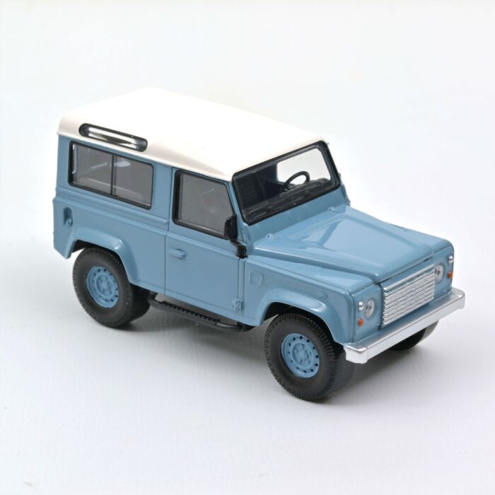 Land Rover Defender 1:43 Modellauto Miniatur 1/43 1995 Blau Weiß Norev 845107