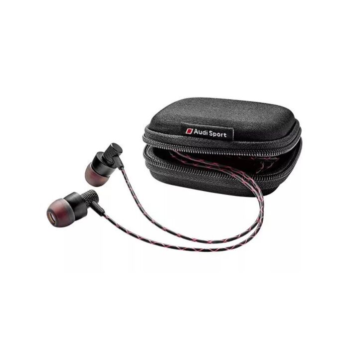 Audi Sport In Ear Kopfhörer schwarz rot 3291700600 Original