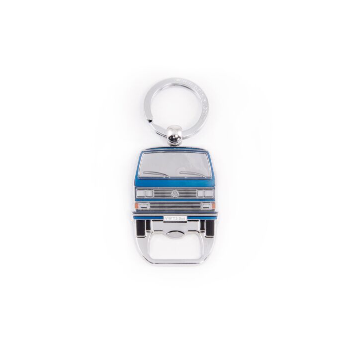 VW T3 BUS SCHLÜSSELANHÄNGER MIT FLASCHENÖFFNER IN SICHTVERPACKUNG - Blau Anhänger Key Ring T3KH42