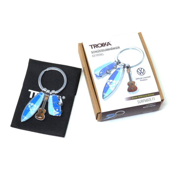 VW Schlüsselanhänger Surfmate T1 Buli Bus Anhänger Surfbrett Gitarre Z 087213ST1 Volkswagen 