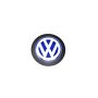 Original VW Emblem für Motorabdeckung 038103940F Logo Abdeckung Blau Weiß 90mm Zeichen Motorraum