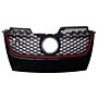 VW Original US Golf 5 GTI Kühlergrill schwarz glänzend rot Grill Wabengitter 1K0853651H WV8