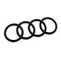 Original Audi Ringe Schwarz für den Kühlergrill A6 A7 A8 Q2 Q8 Front glänzend 4G Facelift 4H0853605C T94