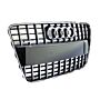Audi Original Q7 Kühlergrill Schwarz glänzend S line V12 Grill Chrom Rippen
