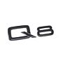 Audi Q8 Schriftzug Schwarz Emblem Logo Hinten Heckklappe 4M8071803 Schwarz Original Modellbezeichnung