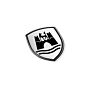 VW Dekorfolie "Wolfsburg Wappen" Set 2 Stück Wappen Aufkleber Logo Emblem original 5C0064317ASXRW