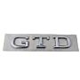 VW GTD Schriftzug Hinten Emblem Heckklappe Logo Silber 5H0853687B 2ZZ