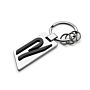 VW R Metall Schlüsselanhänger 5H6087010 Anhänger Keyring Silber Schwarz Original