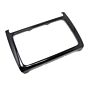 Original VW Polo 6R Radio Dekorblende Schwarz Glänzend Alu Blende Verkleidung 6R0858069E N0R Aluminium